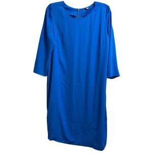 Rosie Pope Blue 3/4 Sleeve Midi Dress - Size Medium
